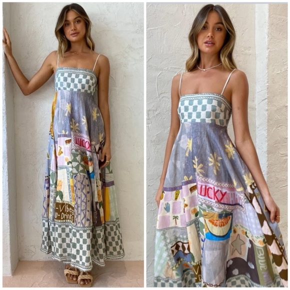 Alemais Emma Gale Linen Sundress - Picture 2 of 13